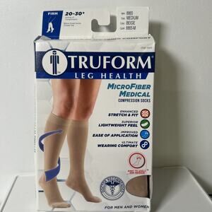 20-30 mmHg Compression Stockings for Men and Women, Below Knee Closed Toe Med